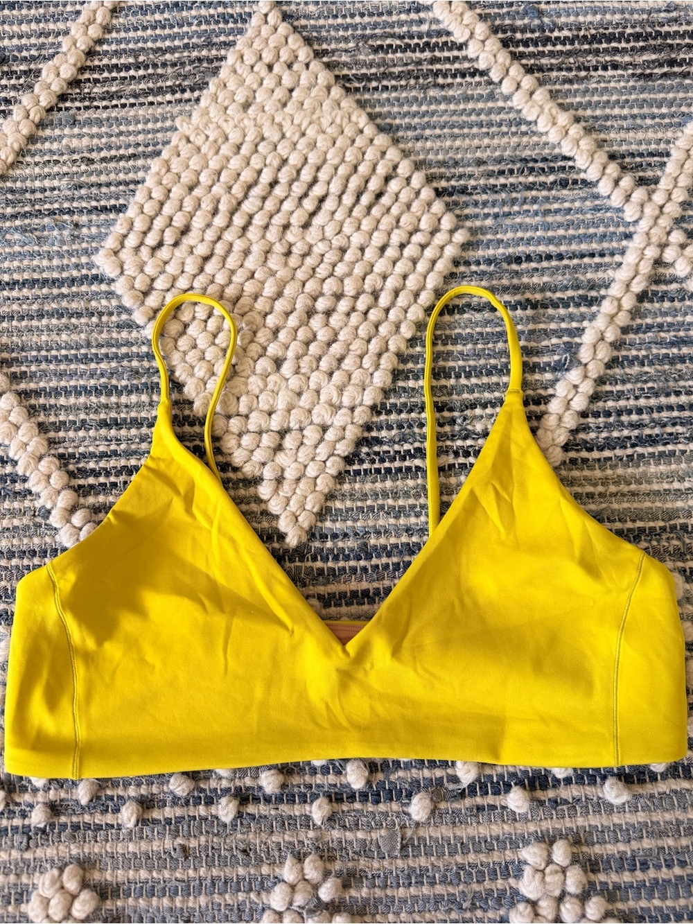 Left On Friday Yellow & Blush Strappy Bralette